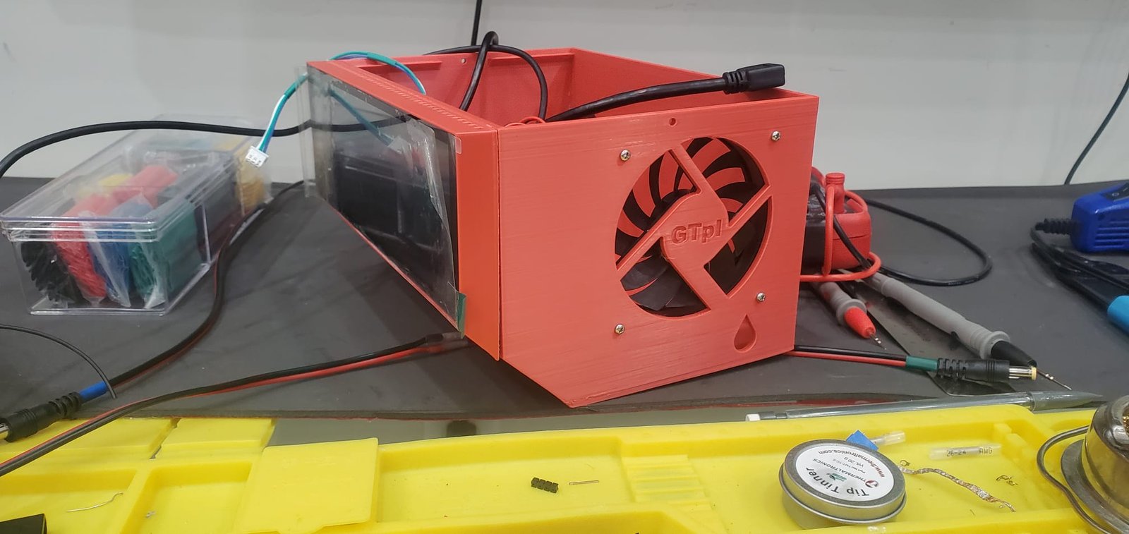 Electronics Enclosure Fan And Display